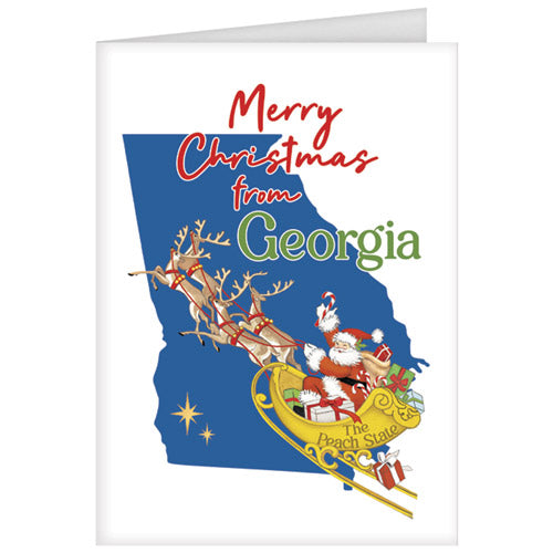 Christmas From Georgia Greeting Card