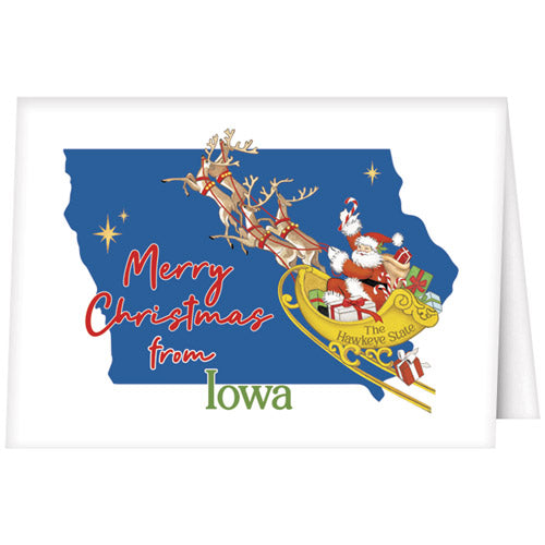 Christmas From Iowa Greeting Card