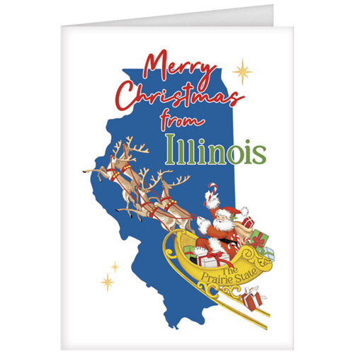 Christmas From Illinois Greeting Card