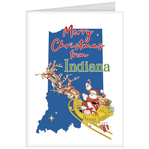 Christmas From Indiana Greeting Card