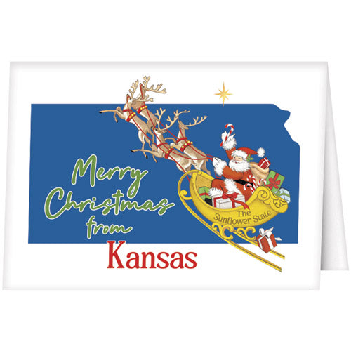 Christmas From Kansas Greeting Card