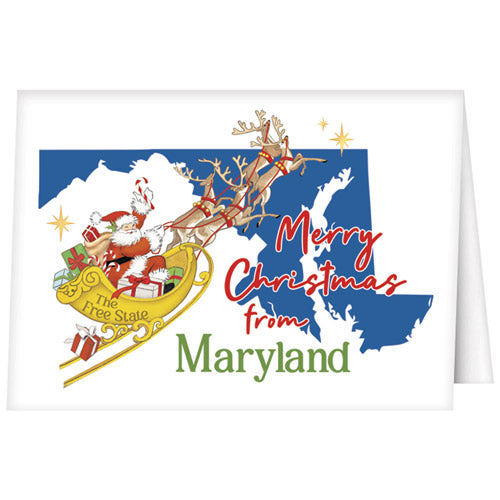 Christmas From Maryland Greeting Card