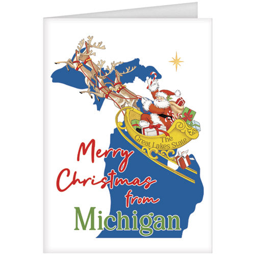 Christmas From Michigan Greeting Card