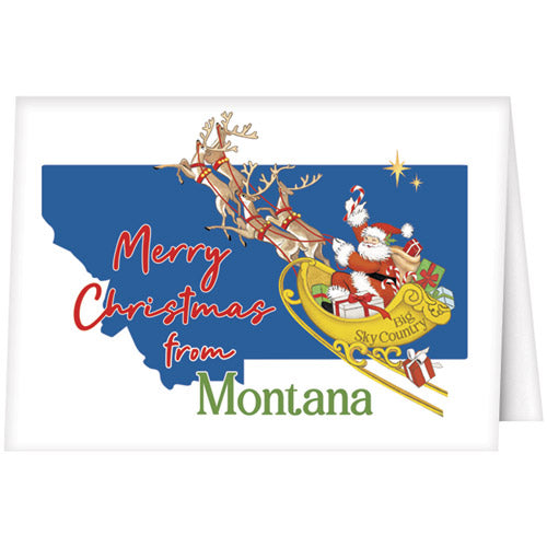 Christmas From Montana Greeting Card