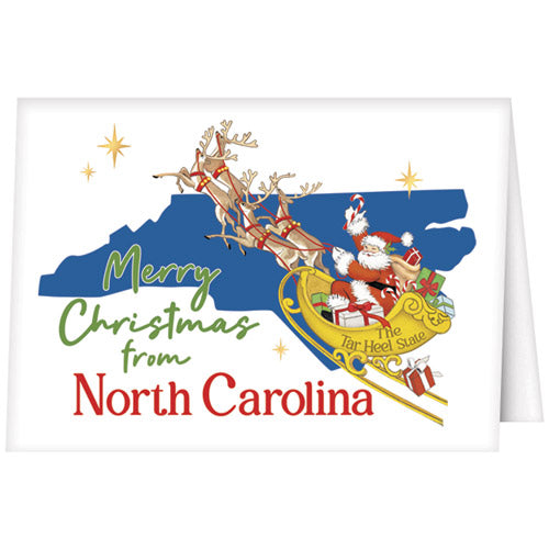 Christmas From North Carolina Greeting Card