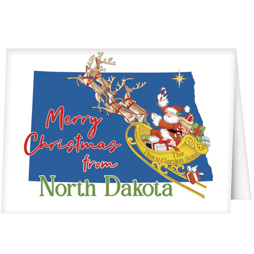 Christmas From North Dakota Greeting Card