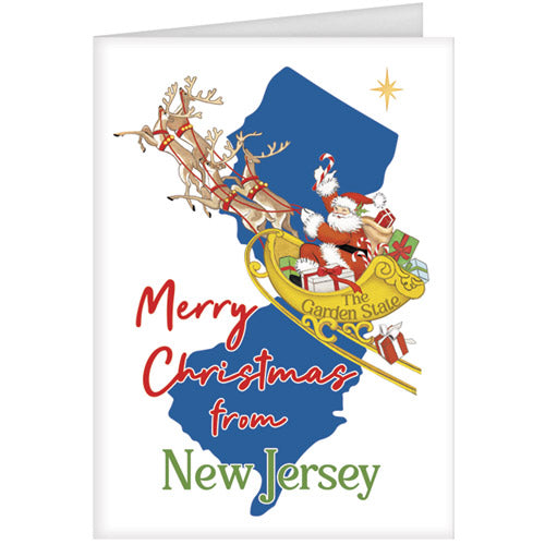 Christmas From New Jersey Greeting Card