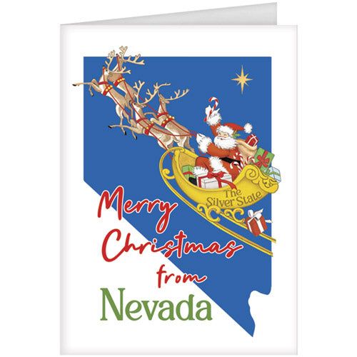 Christmas From Nevada Greeting Card