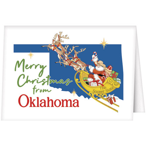 Christmas From Oklahoma Greeting Card