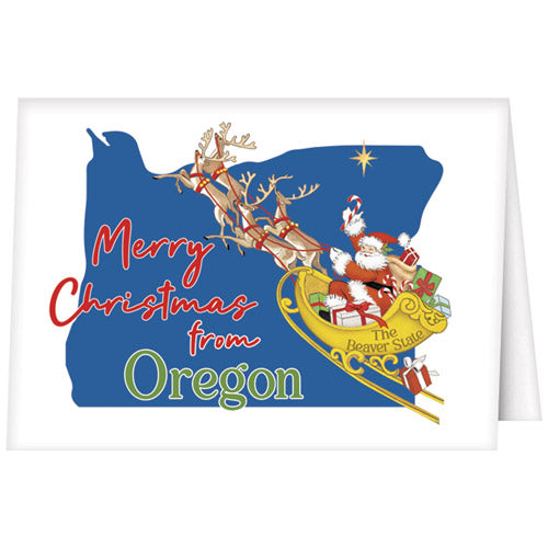Christmas From Oregon Greeting Card
