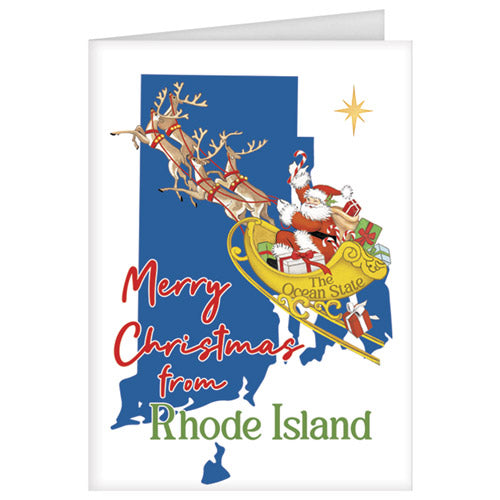 Christmas From Rhode Island Greeting Card