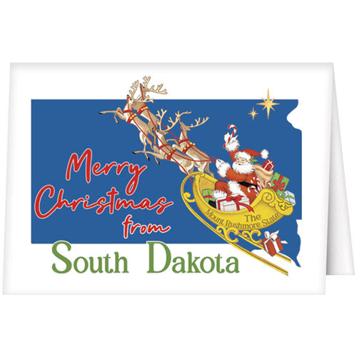 Christmas From South Dakota Greeting Card