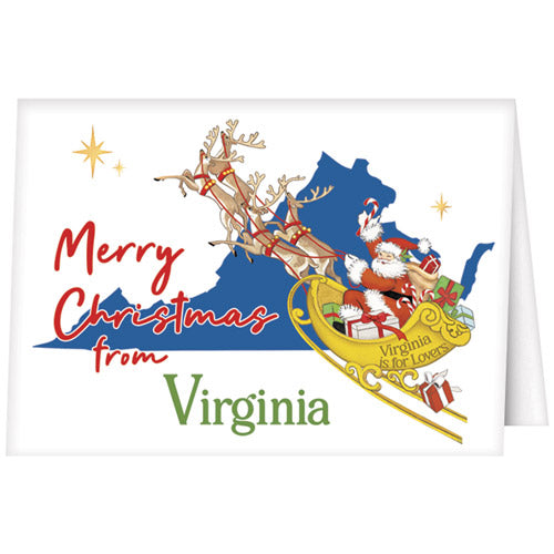 Christmas From Virginia Greeting Card
