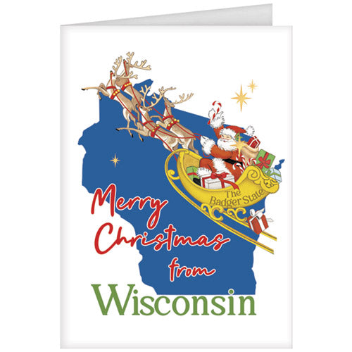 Christmas From Wisconsin Greeting Card