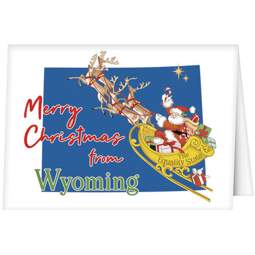 Christmas From Wyoming Greeting Card