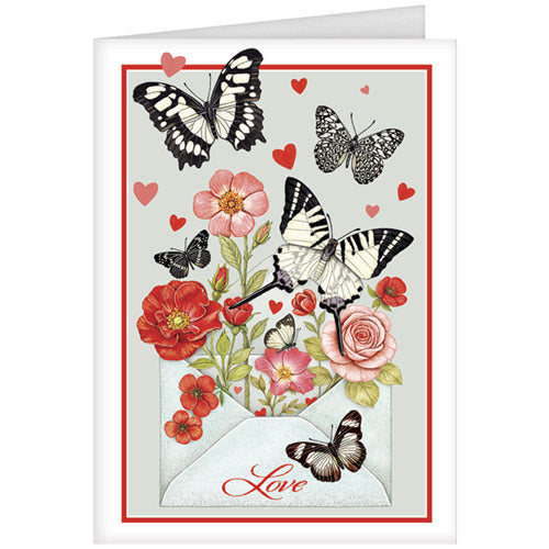 Butterfly Valentine Greeting Card