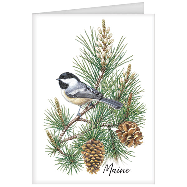 Maine State Bird Greeting Card
