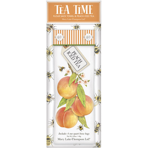 Peach Branch Iced Tea & Towel Set
