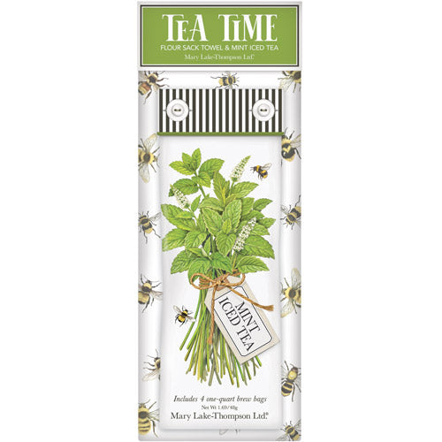 Mint Bunch Iced Tea & Towel Set