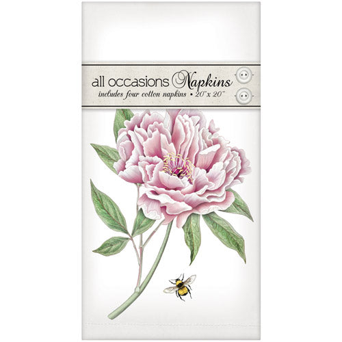 Single Peony Casual Napkins