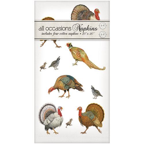 Fall Bird Scatter Casual Napkins