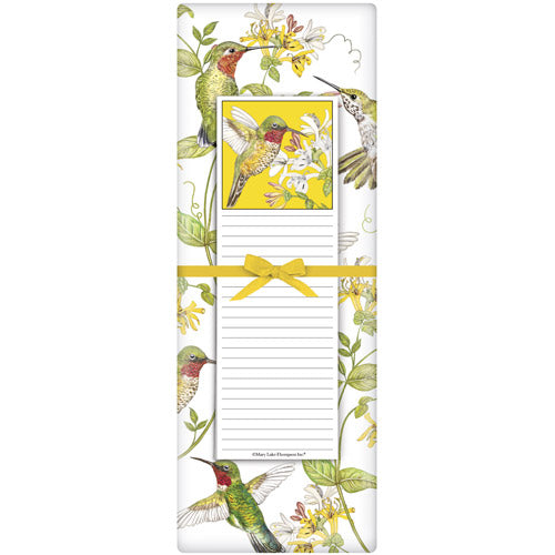 Hummingbird Honeysuckle Notepad Set
