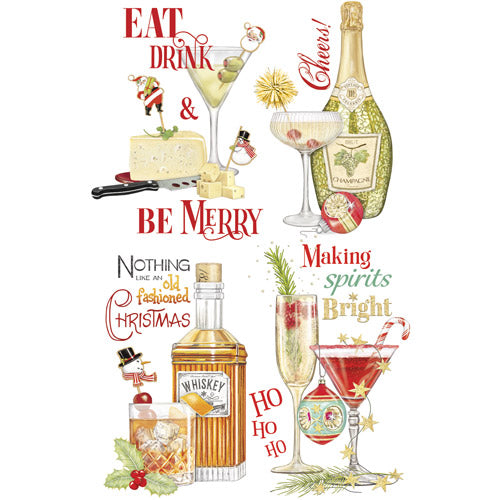 Christmas Cocktails Notepad Set