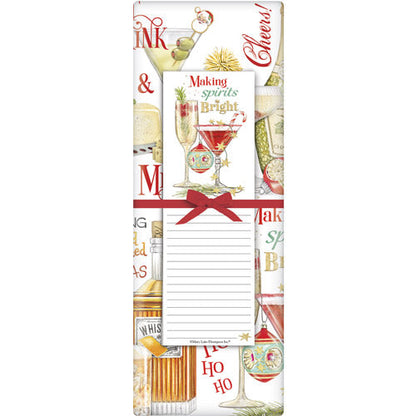 Christmas Cocktails Notepad Set