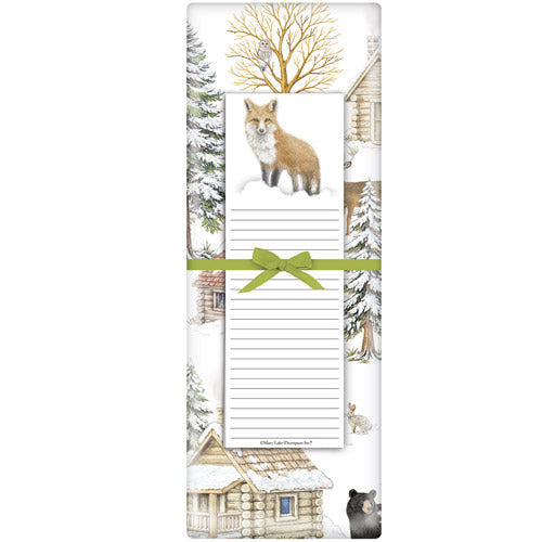 Winter Cabin Scatter Notepad Set