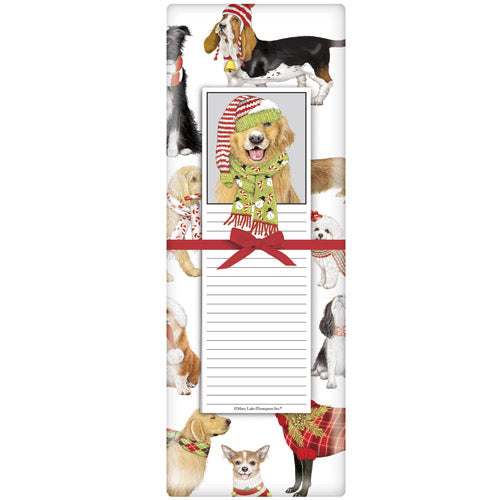 Holiday Dog Scatter Notepad Set