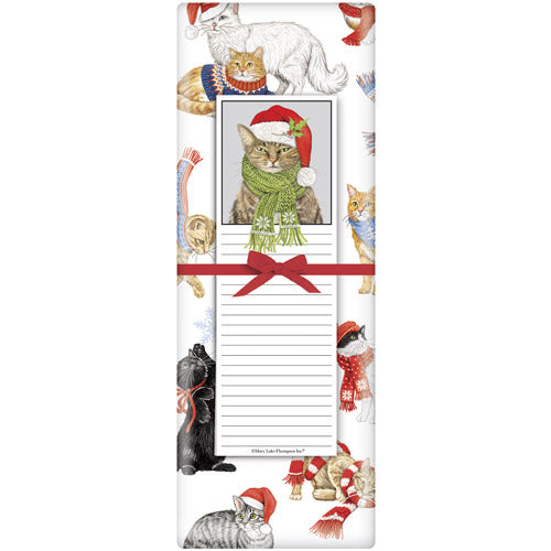 Holiday Cat Scatter Notepad Set