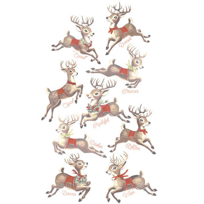 Retro Santa & Reindeer Notepad Set