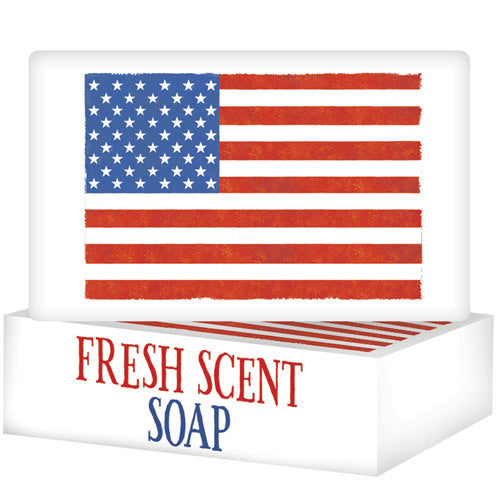 American Flag Soap Bar - Fresh