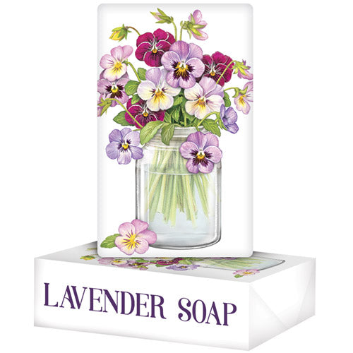 Pansies Soap Bar