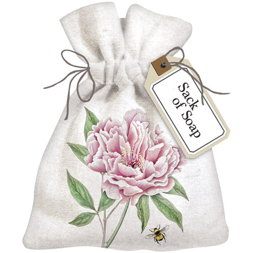Single Peony Sack Of Soap