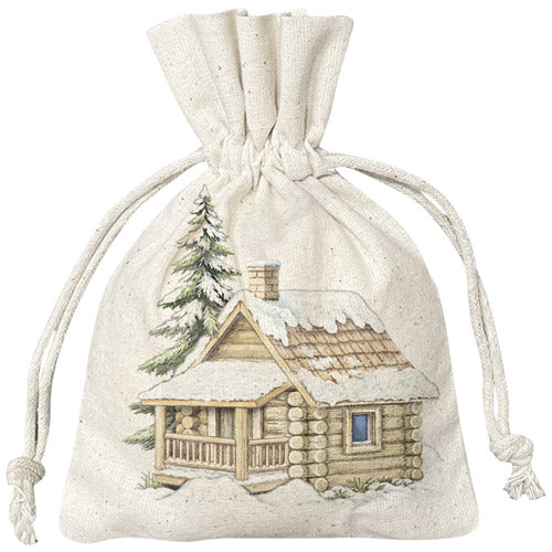 Winter Cabin Sack Of Soap