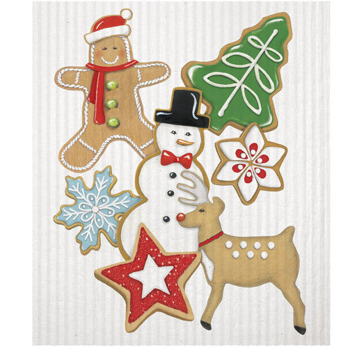 Santas Cookies Sponge Cloth