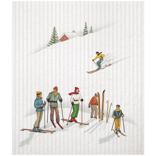 Ski Slopes Sponge Cloth