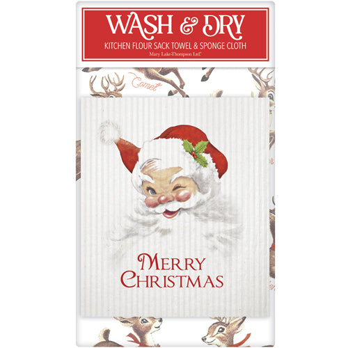 Santa Winking Wash & Dry