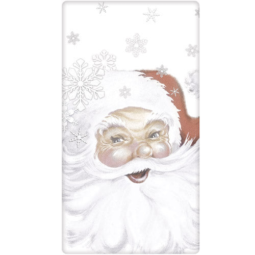 Santa Snowflake Bagged Towel