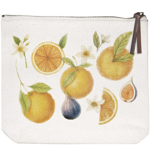 Oranges And Figs Canvas Pouch