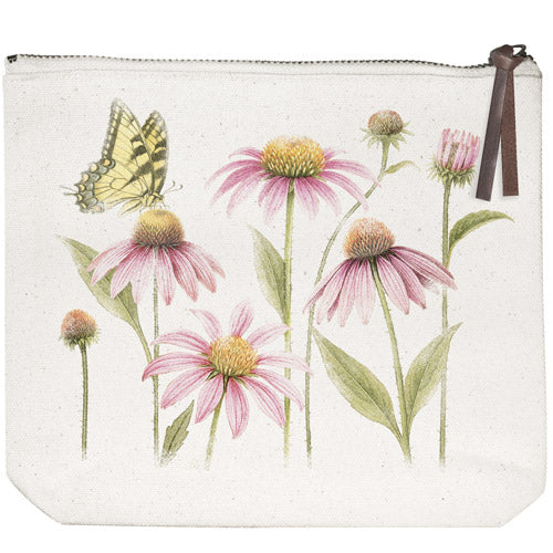 Coneflowers Canvas Pouch