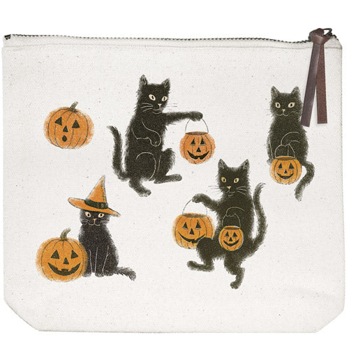 Halloween Cats Canvas Pouch