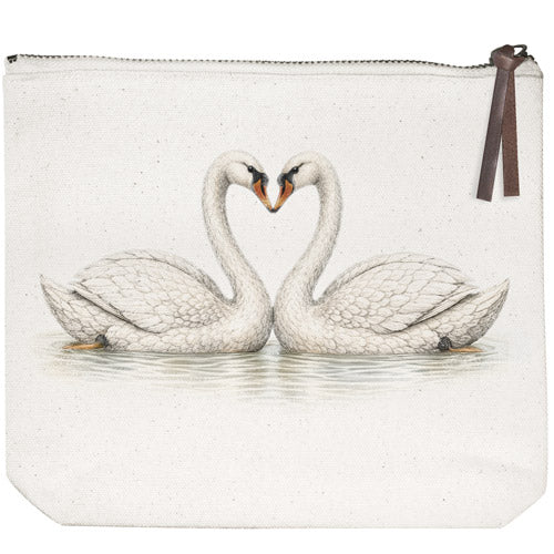 Swans Canvas Pouch