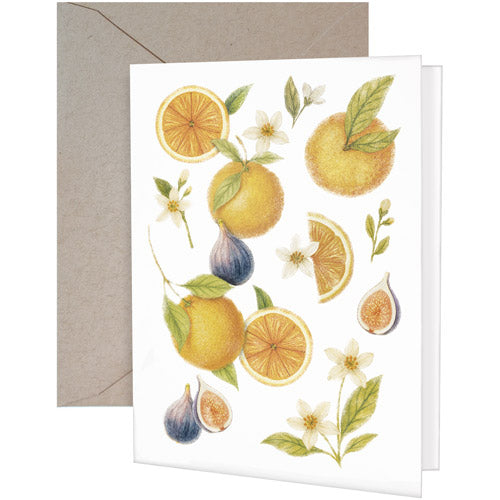 Oranges And Figs Greeting Card