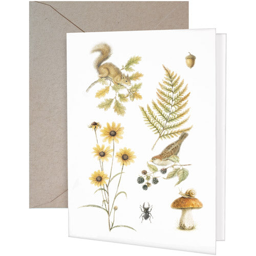 Fall Creatures Greeting Card
