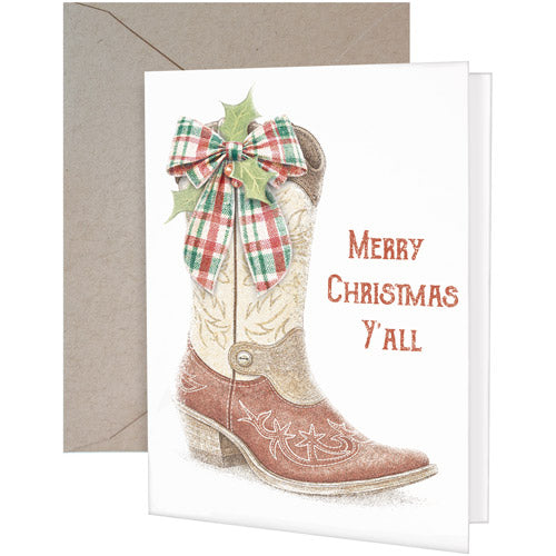 Christmas Boot Greeting Card