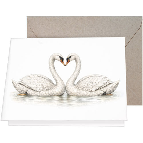 Swans Greeting Card