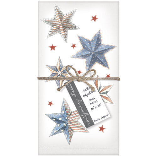 Flag Stars Napkins S/4