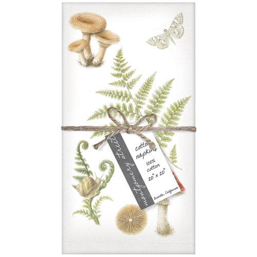 Mushroom Ferns Napkins S/4